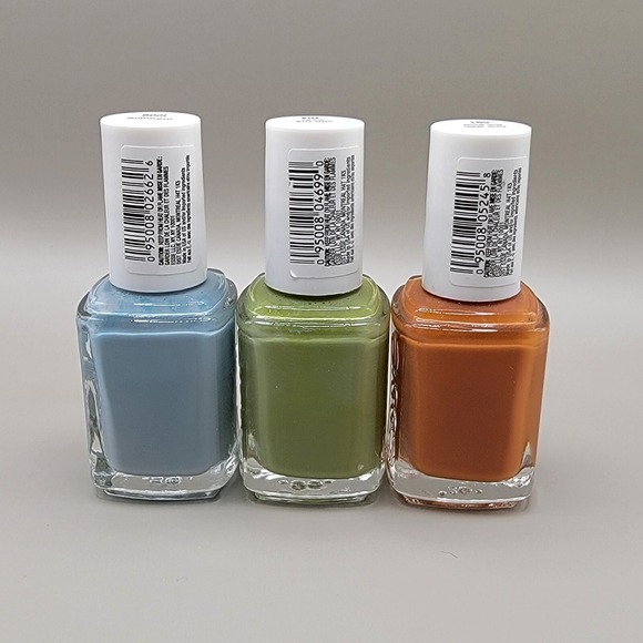 Essie Nail Polish Earth‎ Tones Blue Brown Green Lot of 3 Quick Dry - Picture 2 of 3